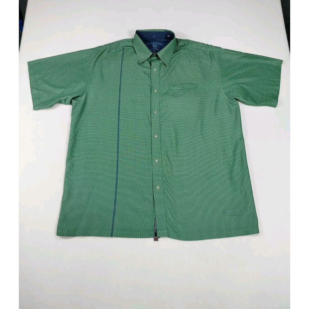Twenty X Wrangler Shirt Men's XXL Green Westerncore Cowboycore Ranch Wear PBR